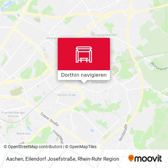 Aachen, Eilendorf Josefstraße Karte