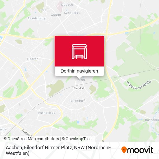 Aachen, Eilendorf Nirmer Platz Karte
