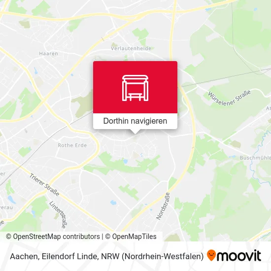 Aachen, Eilendorf Linde Karte