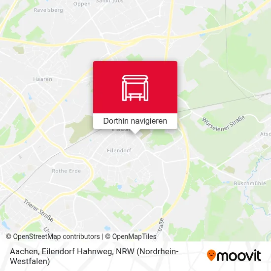 Aachen, Eilendorf Hahnweg Karte