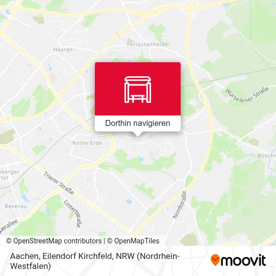 Aachen, Eilendorf Kirchfeld Karte