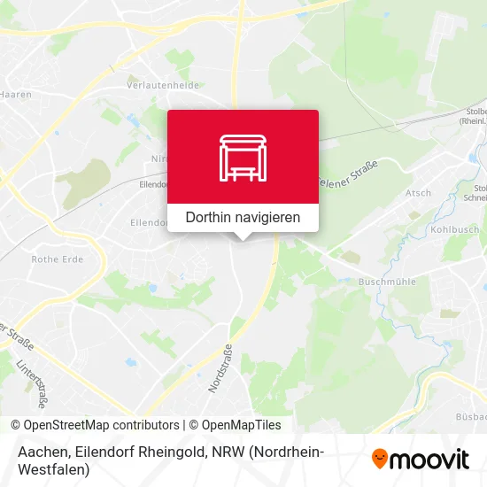 Aachen, Eilendorf Rheingold Karte