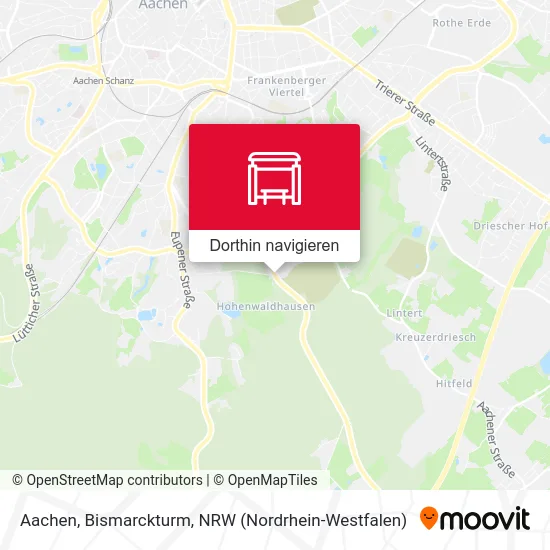 Aachen, Bismarckturm Karte