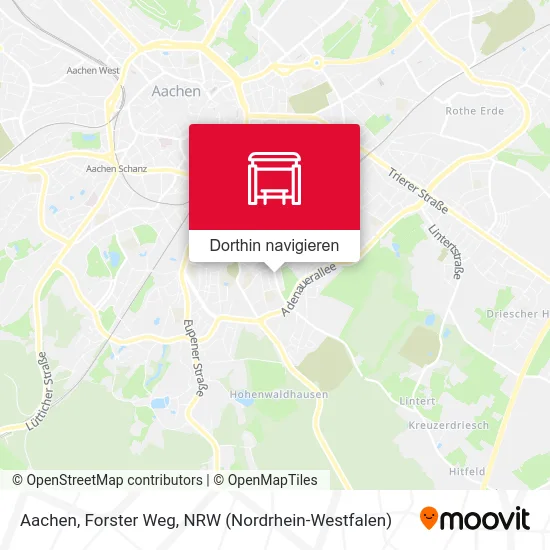 Aachen, Forster Weg Karte