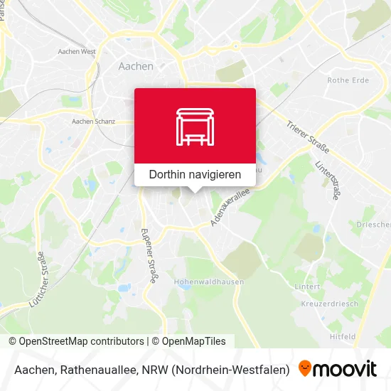 Aachen, Rathenauallee Karte