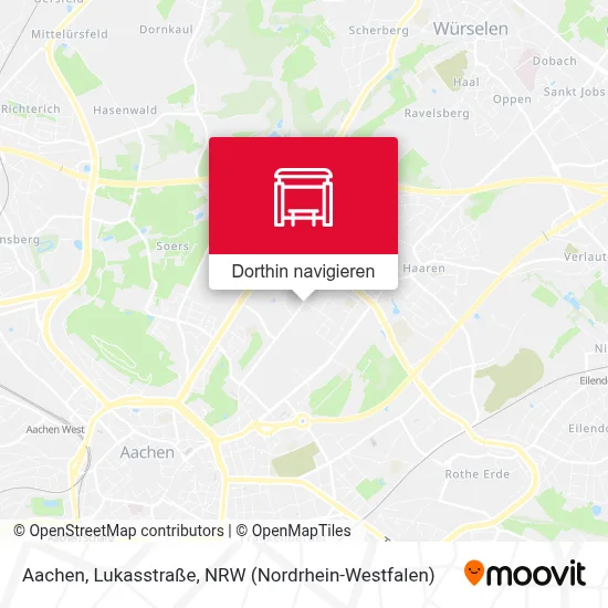 Aachen, Lukasstraße Karte