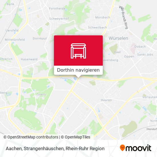 Aachen, Strangenhäuschen Karte