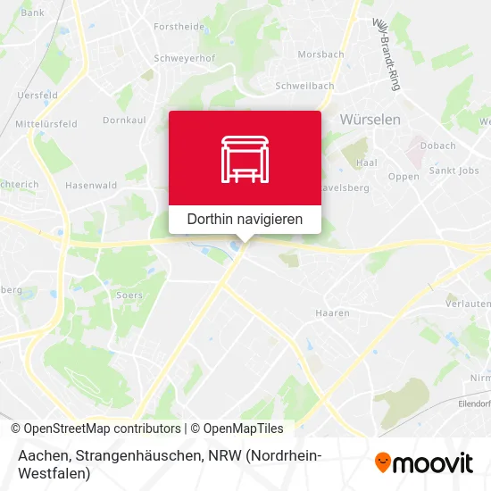 Aachen, Strangenhäuschen Karte