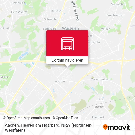 Aachen, Haaren am Haarberg Karte