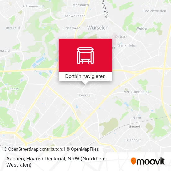 Aachen, Haaren Denkmal Karte