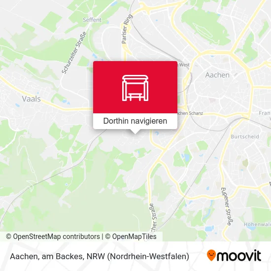 Aachen, am Backes Karte