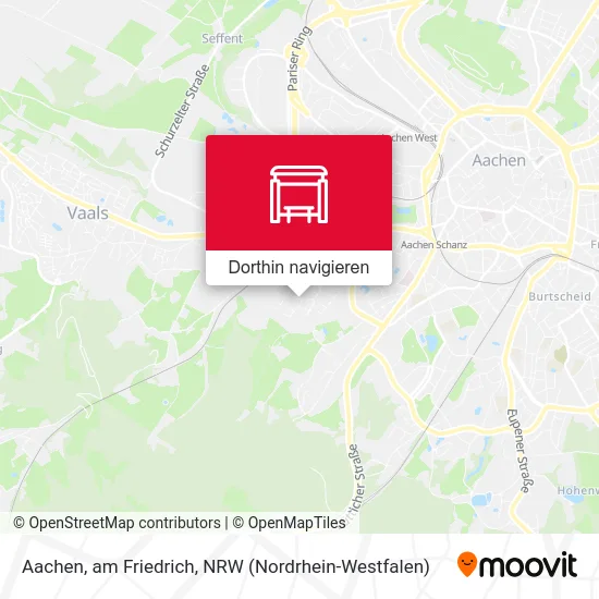 Aachen, am Friedrich Karte