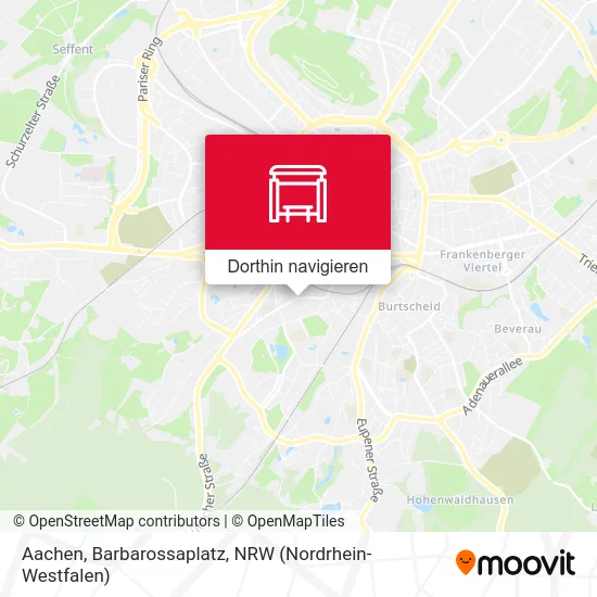 Aachen, Barbarossaplatz Karte