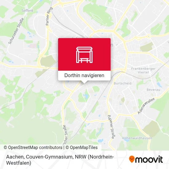 Aachen, Couven-Gymnasium Karte