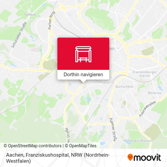 Aachen, Franziskushospital Karte