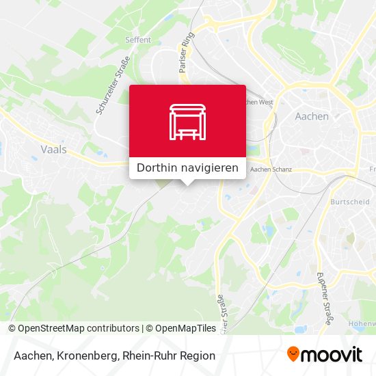 Aachen, Kronenberg Karte