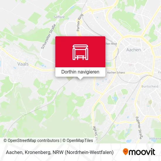 Aachen, Kronenberg Karte