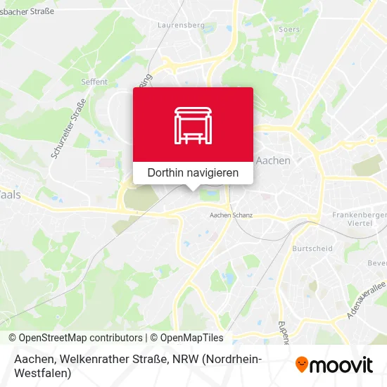 Aachen, Welkenrather Straße Karte