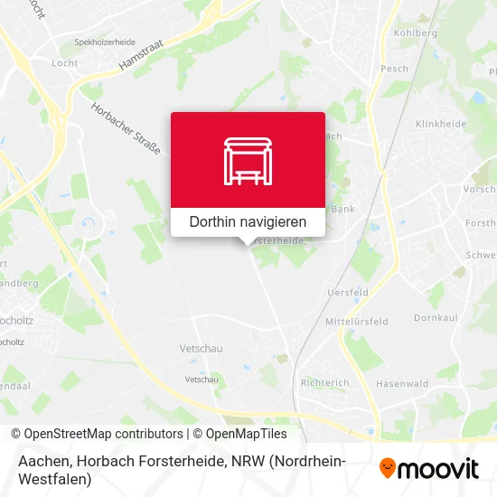 Aachen, Horbach Forsterheide Karte