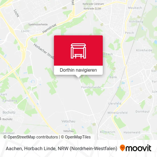 Aachen, Horbach Linde Karte