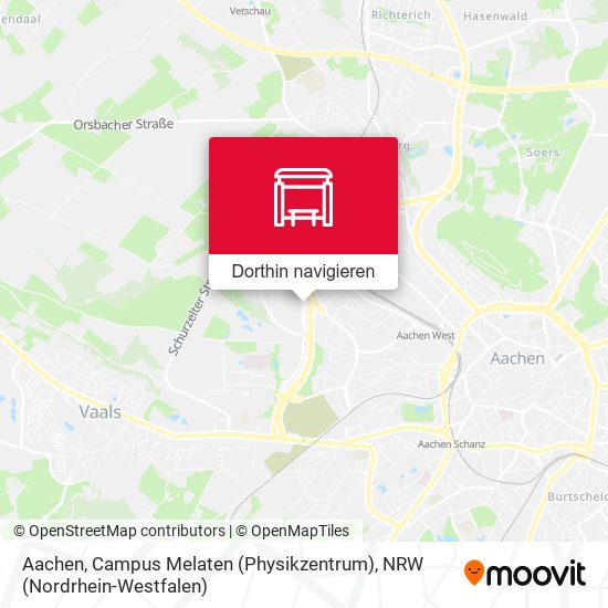 Aachen, Campus Melaten (Physikzentrum) Karte