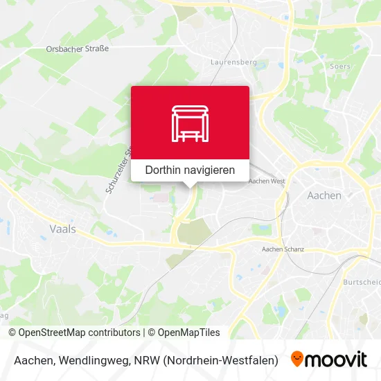 Aachen, Wendlingweg Karte