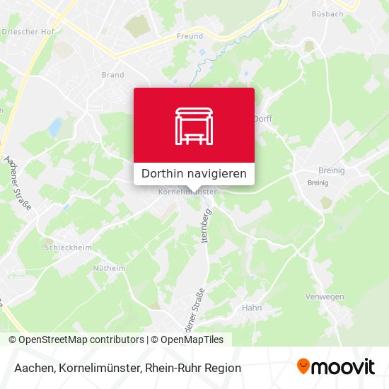 Aachen, Kornelimünster Karte