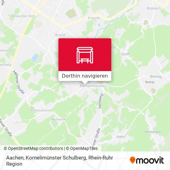 Aachen, Kornelimünster Schulberg Karte