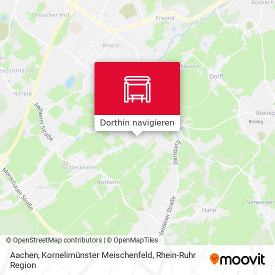 Aachen, Kornelimünster Meischenfeld Karte