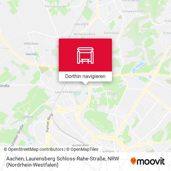Aachen, Laurensberg Schloss-Rahe-Straße Karte