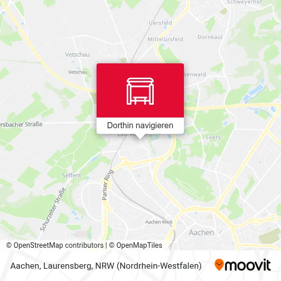 Aachen, Laurensberg Karte