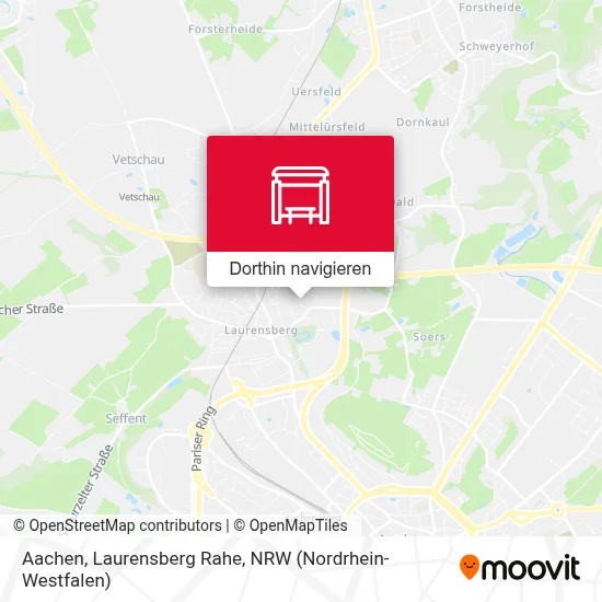 Aachen, Laurensberg Rahe Karte
