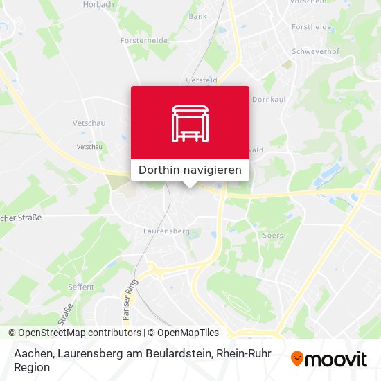 Aachen, Laurensberg am Beulardstein Karte