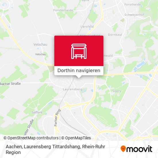 Aachen, Laurensberg Tittardshang Karte
