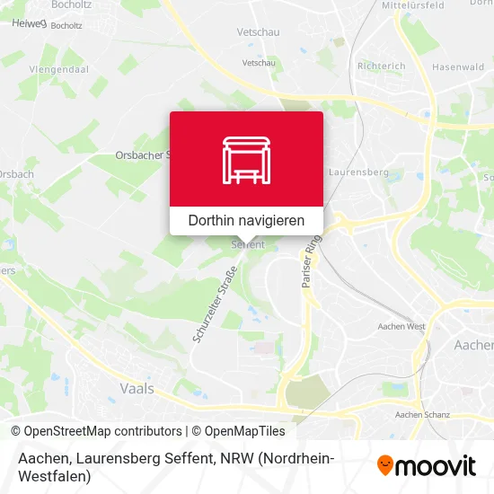 Aachen, Laurensberg Seffent Karte