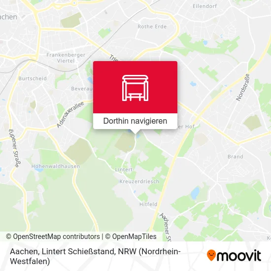 Aachen, Lintert Schießstand Karte