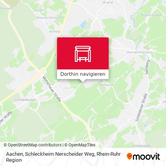 Aachen, Schleckheim Nerscheider Weg Karte