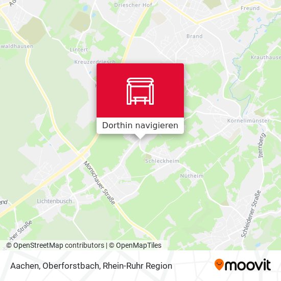 Aachen, Oberforstbach Karte