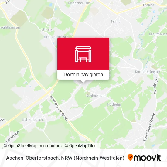 Aachen, Oberforstbach Karte