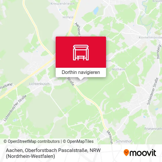 Aachen, Oberforstbach Pascalstraße Karte