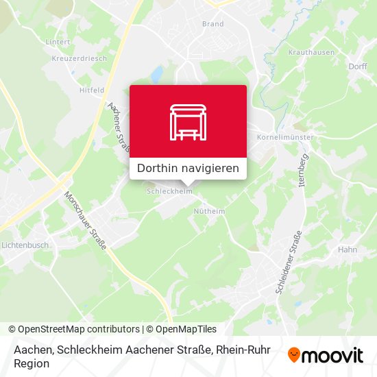 Aachen, Schleckheim Aachener Straße Karte