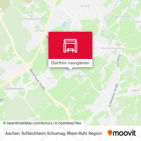 Aachen, Schleckheim Schumag Karte