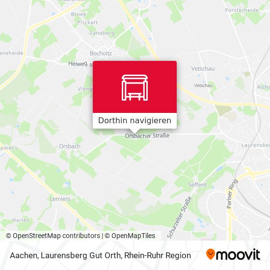 Aachen, Laurensberg Gut Orth Karte