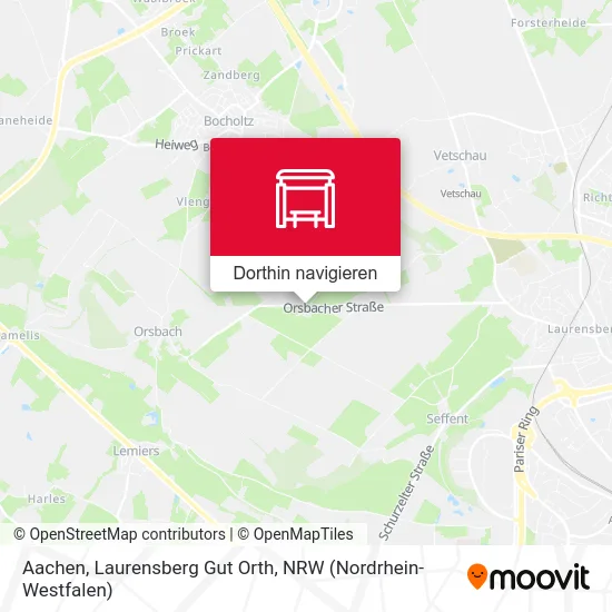 Aachen, Laurensberg Gut Orth Karte