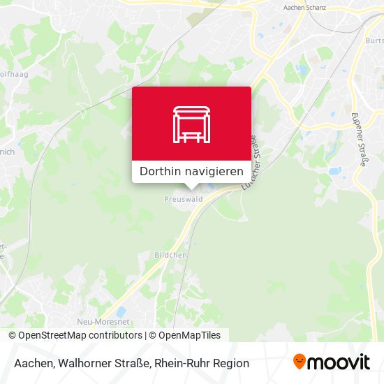 Aachen, Walhorner Straße Karte