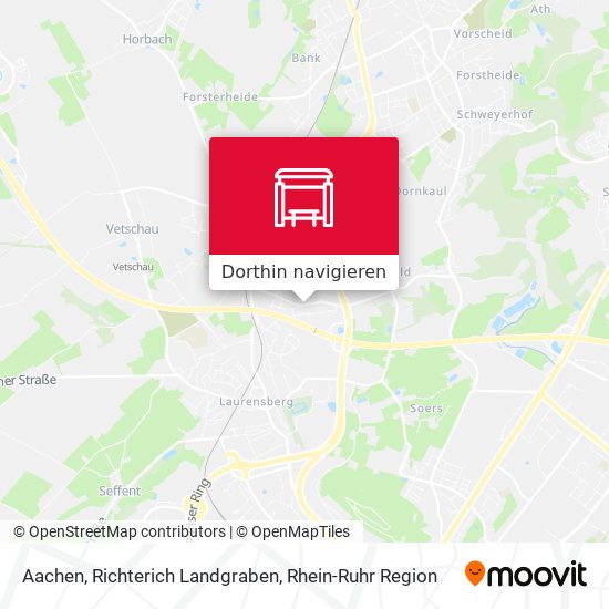 Aachen, Richterich Landgraben Karte