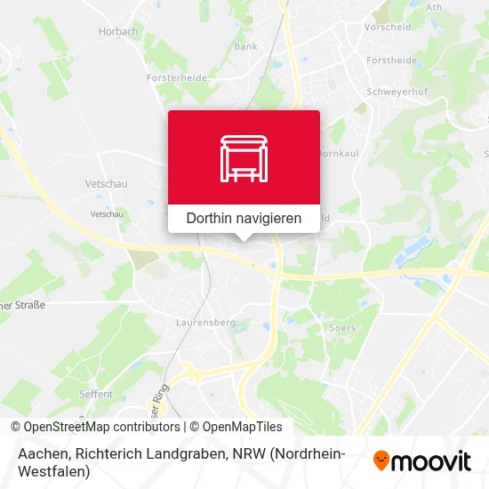 Aachen, Richterich Landgraben Karte