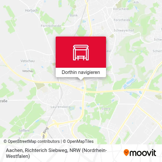 Aachen, Richterich Siebweg Karte