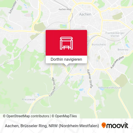 Aachen, Brüsseler Ring Karte