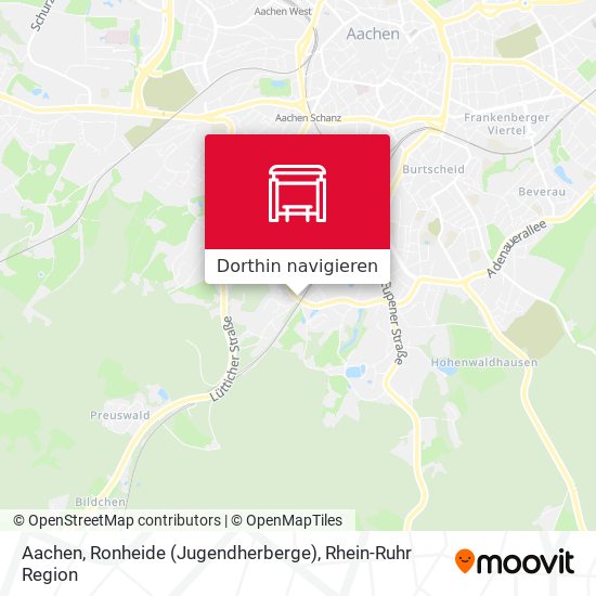 Aachen, Ronheide (Jugendherberge) Karte